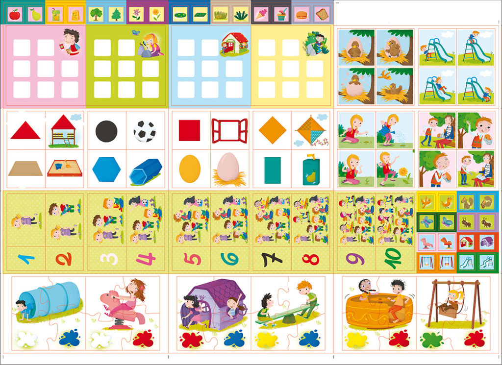 Laura Giorgi illustratrice - GIOCHI - 8 giochi in 1 Clementoni forme colori numeri